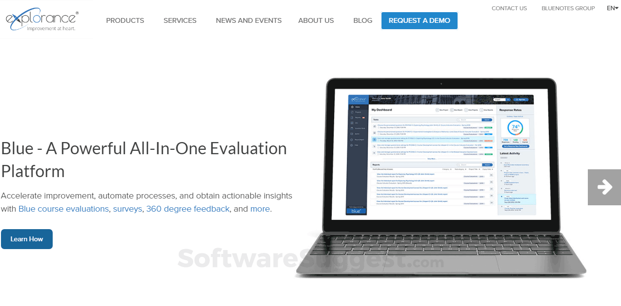 Blue Customer Feedback Screenshot1
